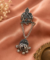 Elephant Chain Jhumka Dangle Earrings