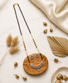 Crystal Crescent Mangalsutra Set