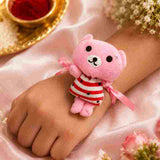 Pink Plush Teddy Kids Rakhi