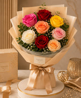 8 Mixed Rose Bouquet