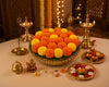 Auspicious Vibes Mixed Marigold Thali Vase