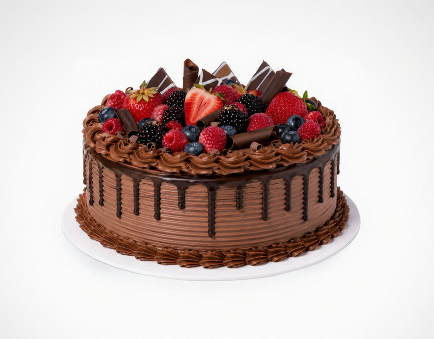 Belgian Chocolate Mixed Berries Eggless Cake 500g