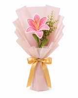Blush Crochet Lily Charm