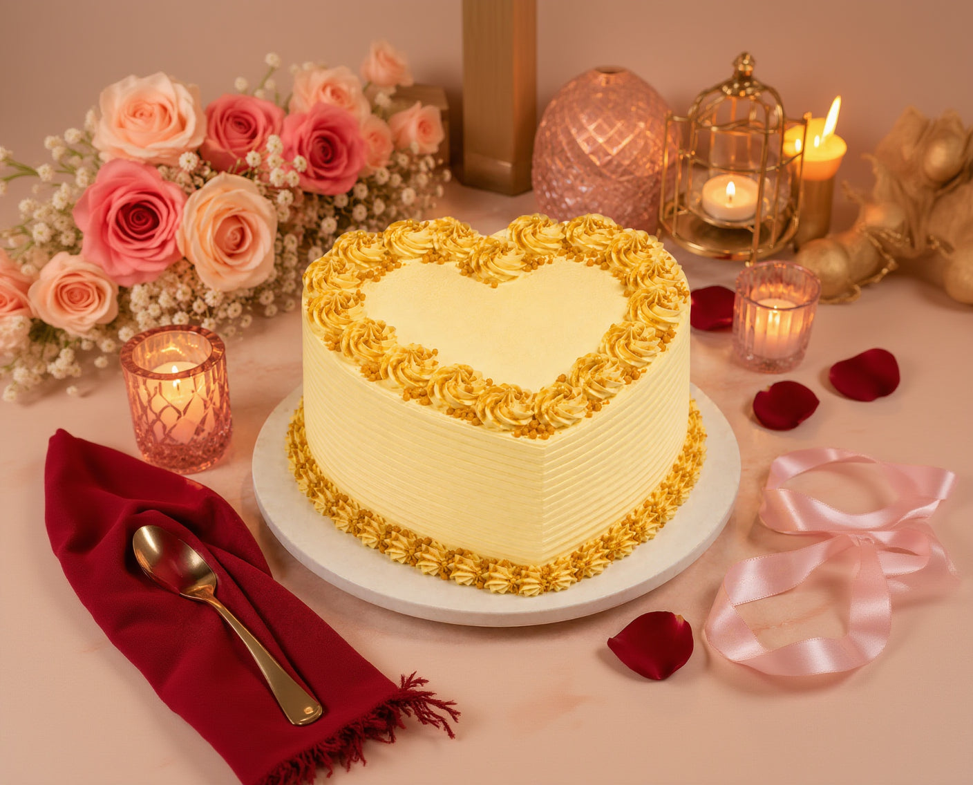 Butterscotch Bliss Cream Cake
