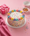 Rainbow Sprinkle Celebration Cake