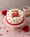 Love Teddy Valentine Cake