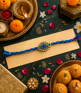 Neelkanth Peacock Jewel Rakhi