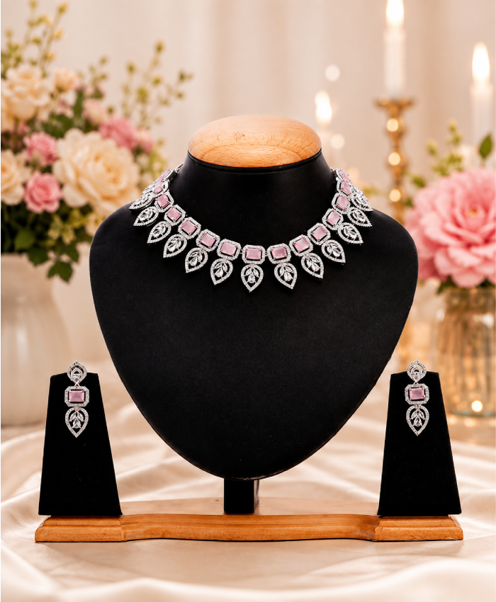 Blush Petal Elegance Jewellery Set