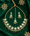 Emerald Noor Kundan Necklace Jewellery Set
