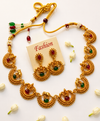Mayurika Antique Gold Peacock Necklace Set
