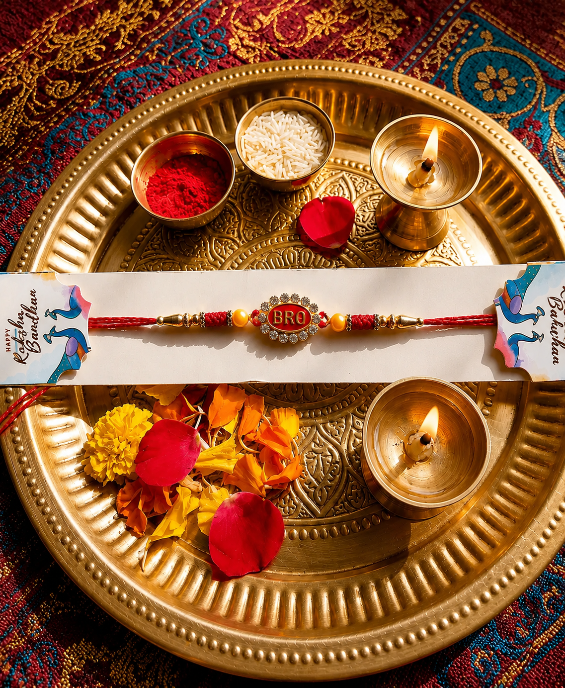 BRO Crystal Designer Rakhi