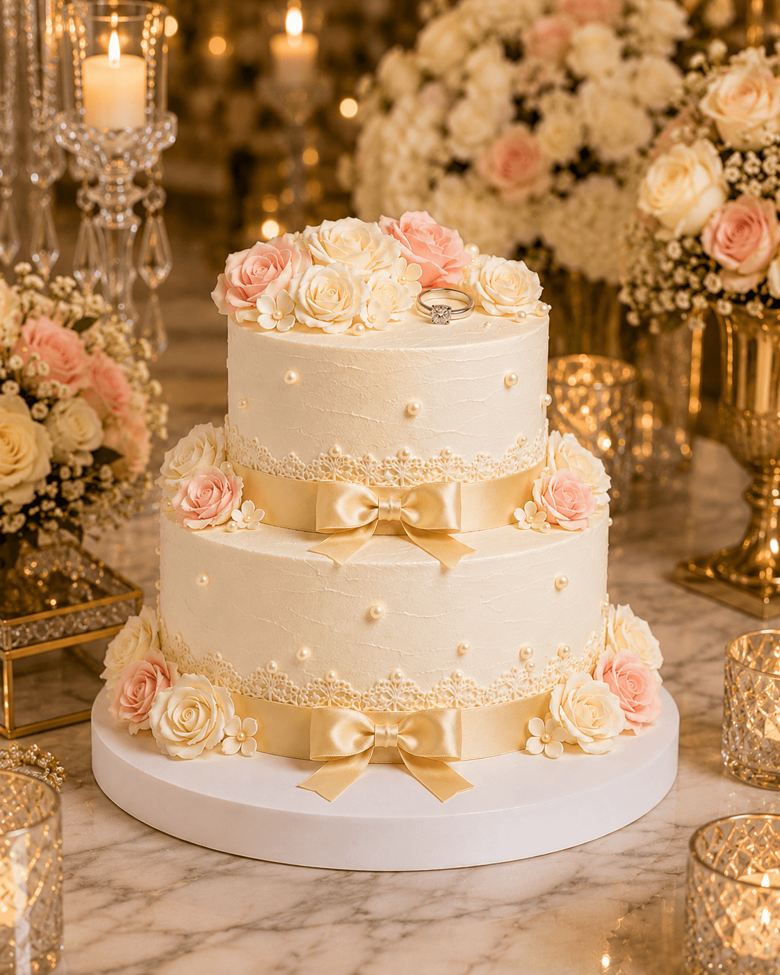 Luxury Engagement Cake