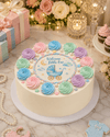 Joyful Baby Shower Poster Cream Cake