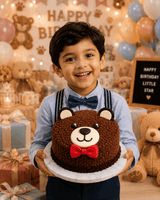 Adorable Teddy Bear Chocolate Cake