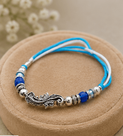 Blue Peacock Designer Rakhi
