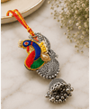 Peacock Jhumki Designer Lumba Rakhi