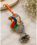 Peacock Jhumki Designer Lumba Rakhi