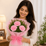 Blush Carnation Trio Bouquet