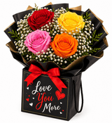Forever Love Rose Sleeve Flower Bouquet