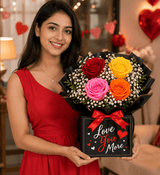 Forever Love Rose Sleeve Flower Bouquet