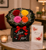 Forever Love Rose Sleeve Flower Bouquet