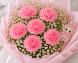 Cute Labubu Carnations Bouquet
