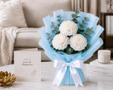 White Whisper Carnation Bunch