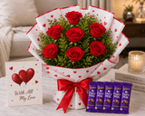 Red Roses & Dairy Milk Love Combo