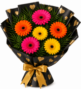 Gerberas Hearts Sleeve Flower Bouquet