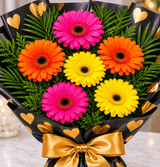 Gerberas Hearts Sleeve Flower Bouquet