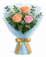 Pastel Bliss Rose Bouquet