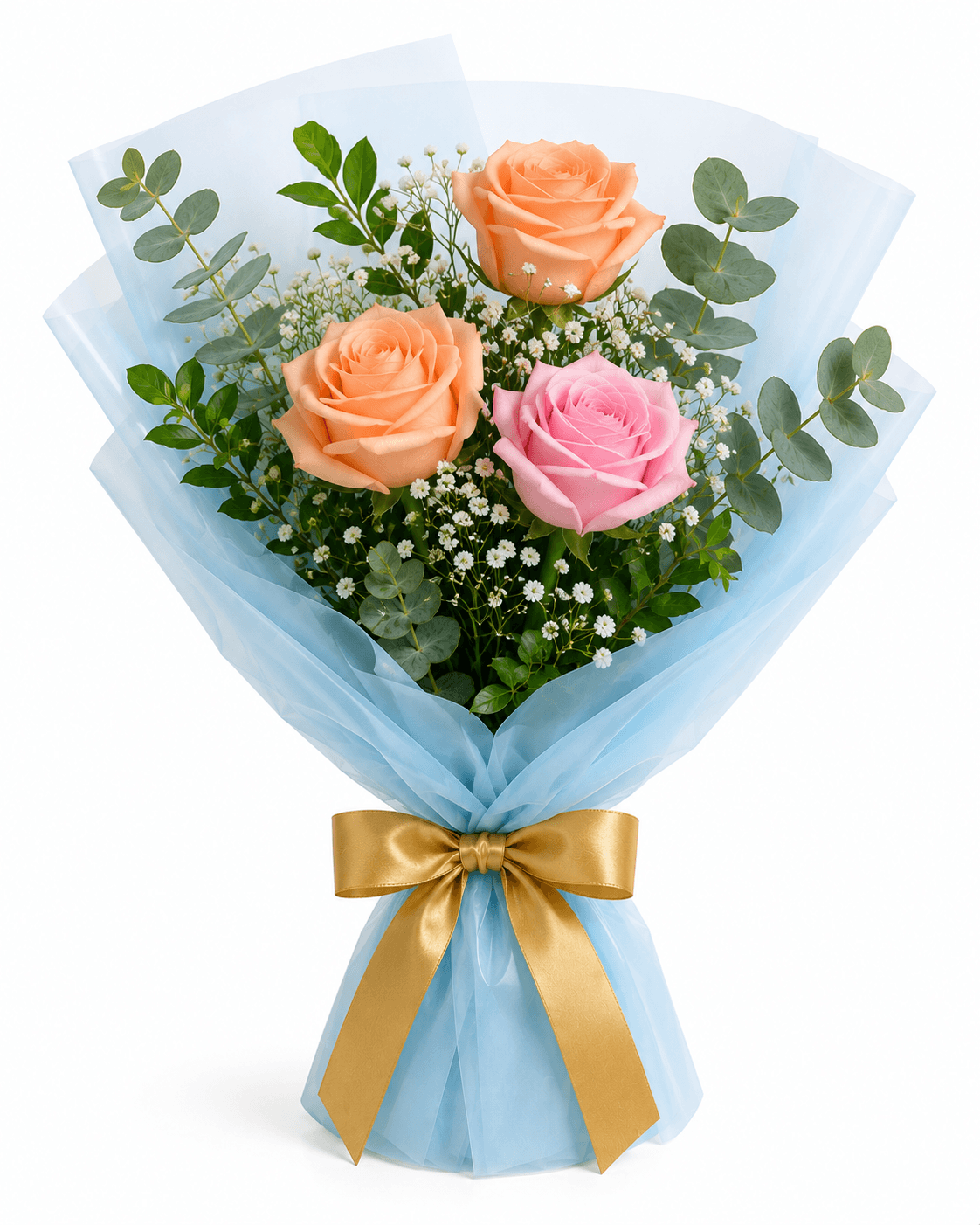 Pastel Bliss Rose Bouquet