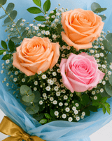 Pastel Bliss Rose Bouquet