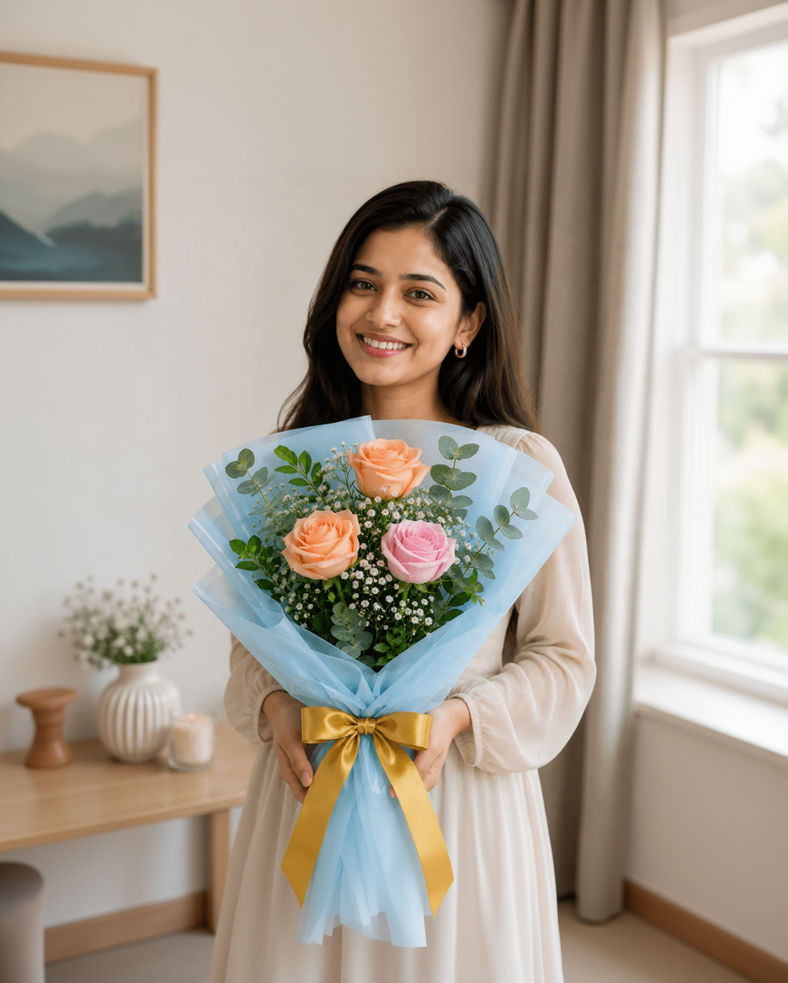 Pastel Bliss Rose Bouquet