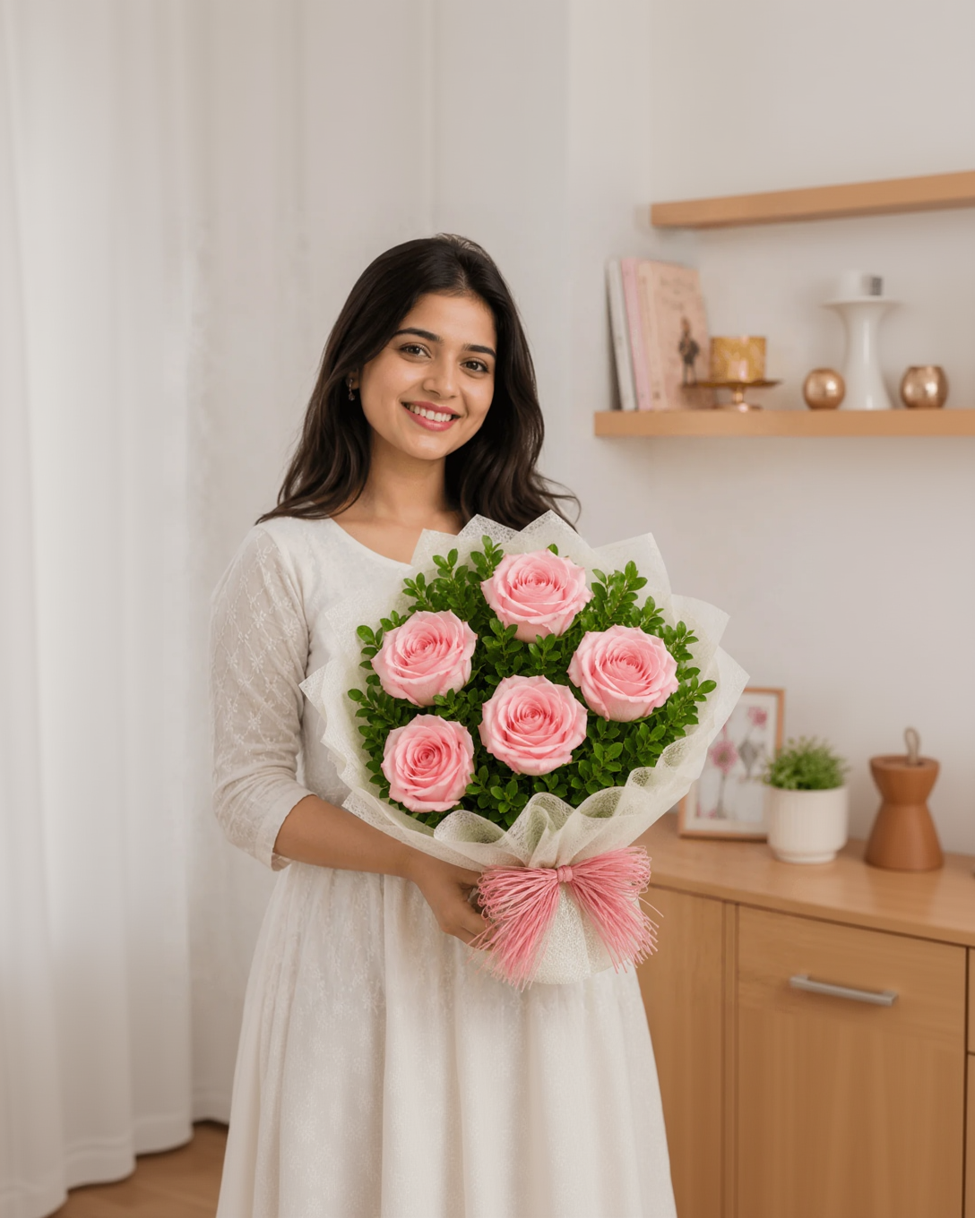 Elegant Pink Rosy Celebration Bouquet