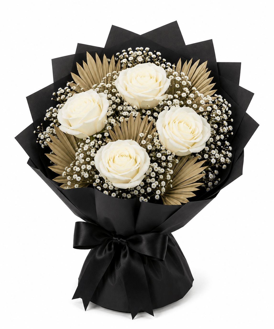 Serene Elegance White Rose Bouquet