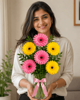 Blushing Beauty Gerberas Arrangement