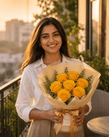 Golden Glow Rose Bouquet