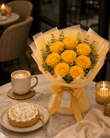 Golden Glow Rose Bouquet
