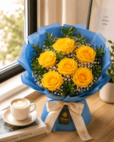 Sunny Charm Rose Bouquet
