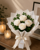 Graceful White Rose Bouquet