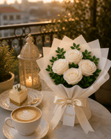 Graceful White Rose Bouquet