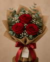 Rustic Red Rose Bouquet