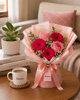 Vibrant Gerbera and Rose Bouquet