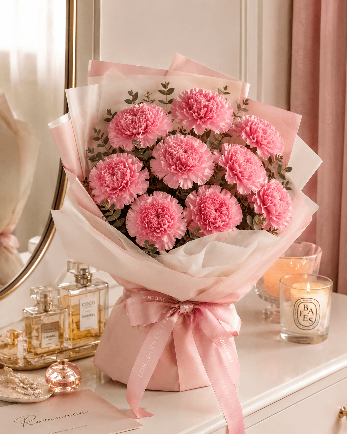 Enchanting Pink Carnation Bouquet