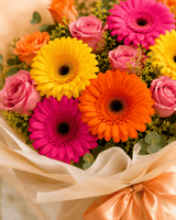 Radiant Mixed Gerbera & Rose Bouquet