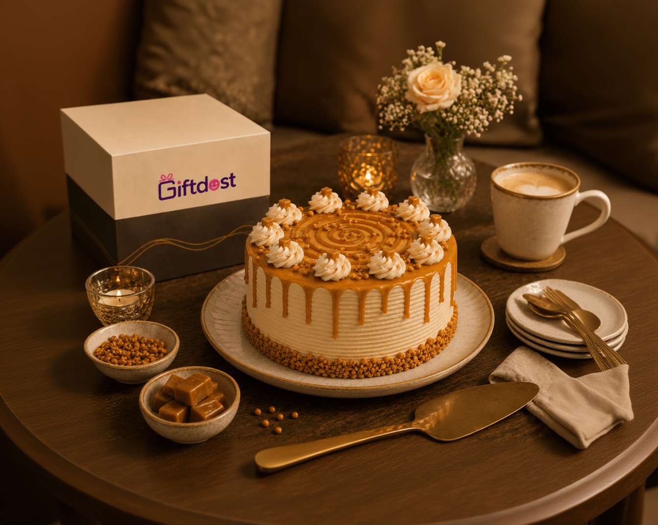 Golden Butterscotch Dream Cake