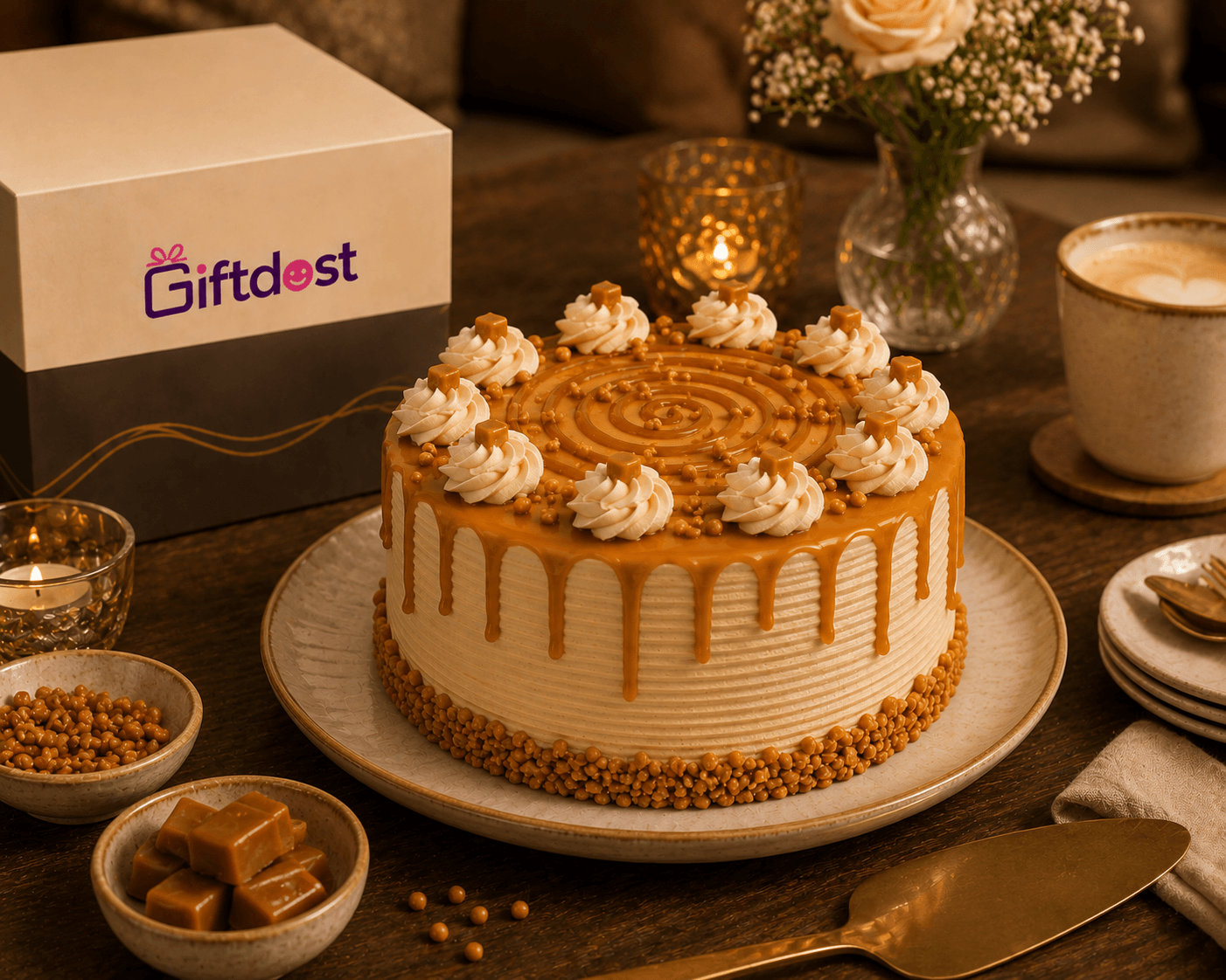 Golden Butterscotch Dream Cake