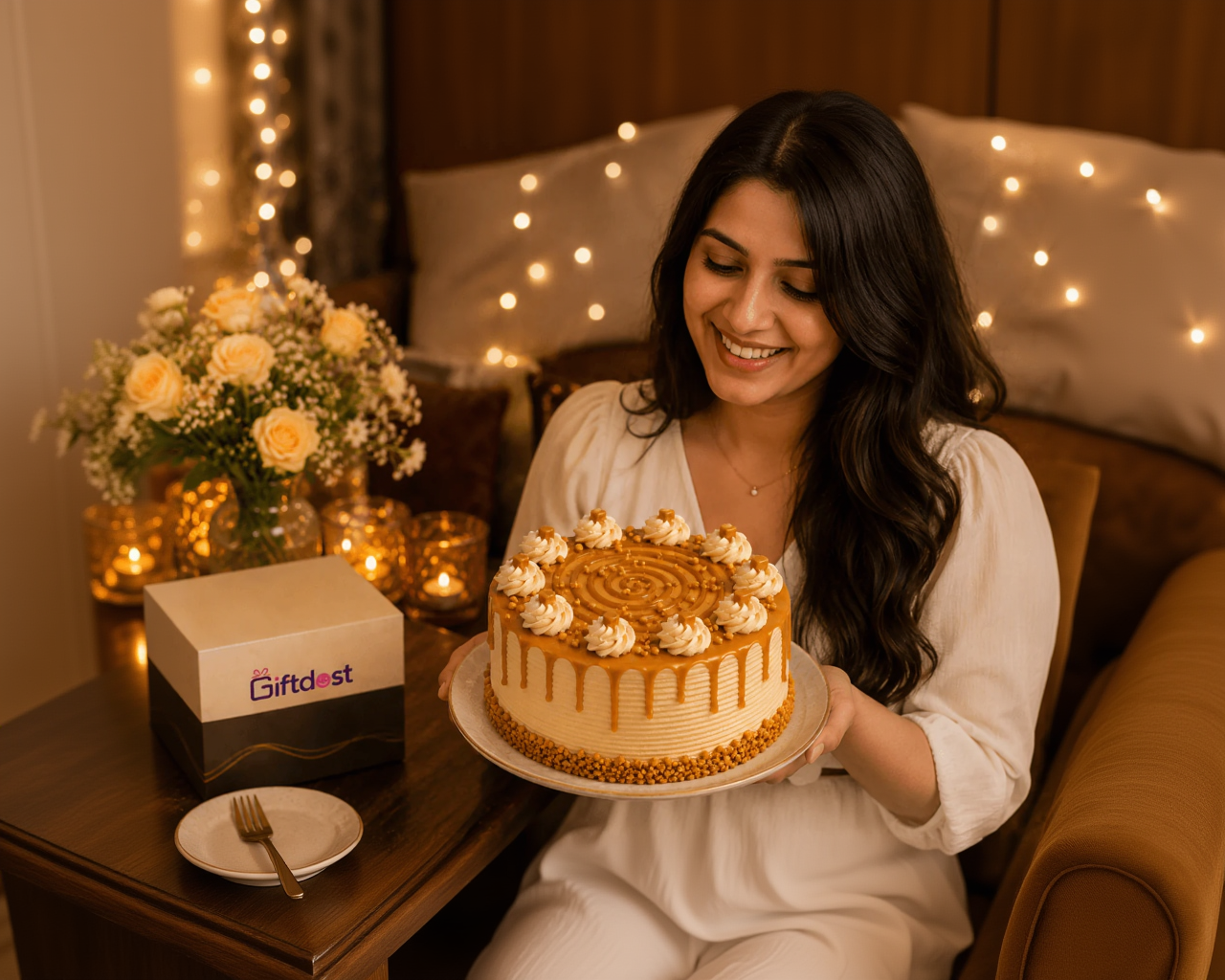 Golden Butterscotch Dream Cake