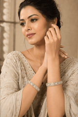 Aria CZ Luxe Designer Bangle Set